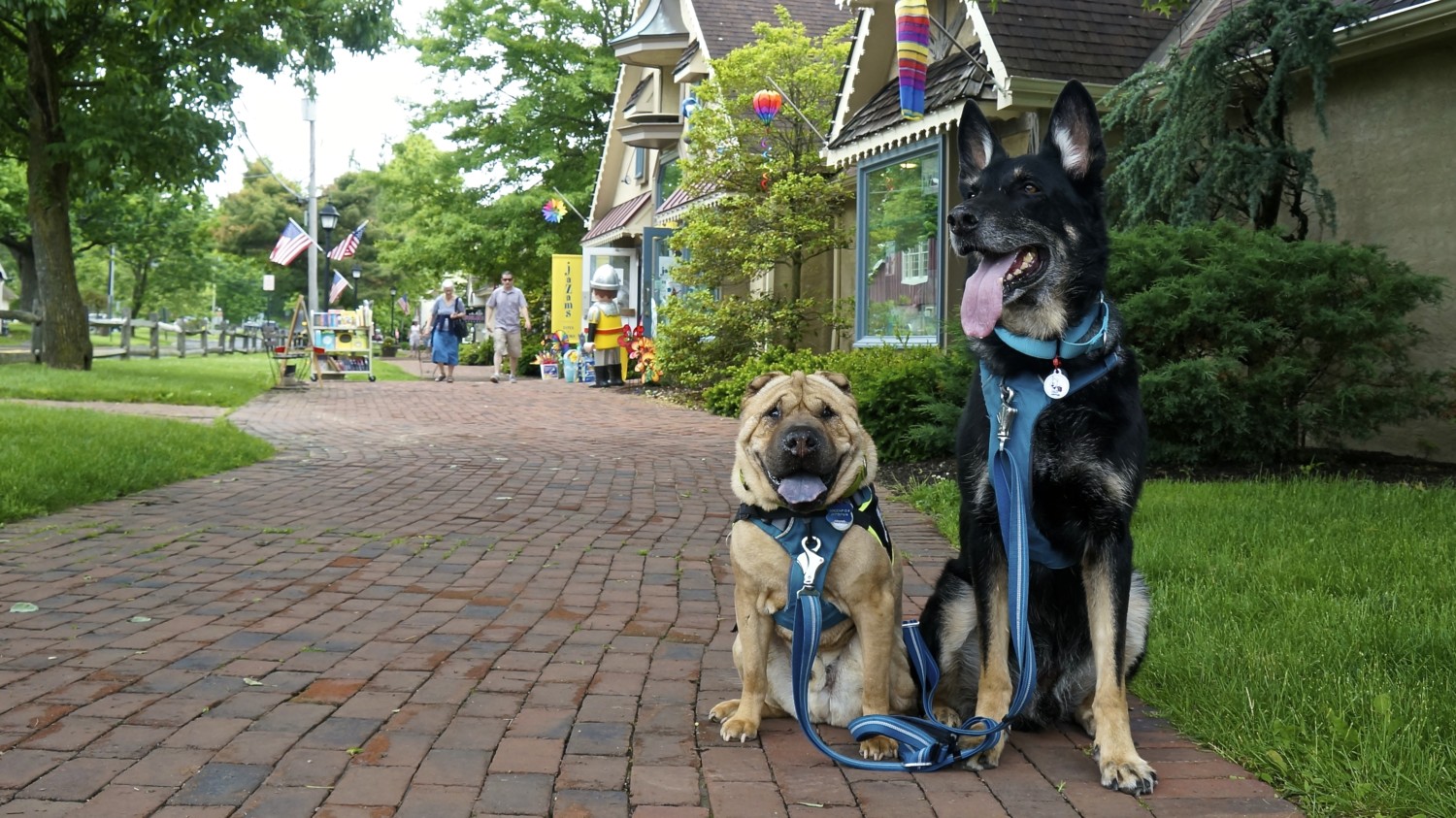 Dog Friendly Peddlers Village in Bucks County, Pennsylvania